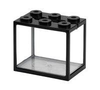 Obotsnoi Acuario apilable que ahorra espacio, construcción de 6 agujeros, adecuado para peces de escritorio, mantenimiento simple, acuario de escritorio