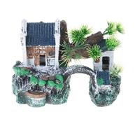 Obotsnoi Acuarios con vista a la montaña, piedra personalidad, fácil de limpiar, decoración para peceras y terrarios, decoración de acuarios