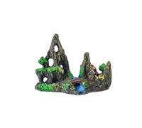 Obotsnoi Acuarios con vista a la montaña, piedra personalidad, fácil de limpiar, decoración para peceras y terrarios, decoración de acuarios