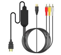 Obotsnoi Adaptadores de vídeo a HdTV de 60 Hz, conversión de señales USB, fuente de alimentación de 5 V, convertidor de vídeo a HdTV para televisores, cajas, sistemas de cámara, cable convertidor Rcas