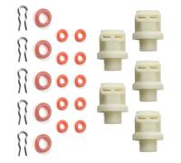 Obotsnoi Ajuste rápido de solenoide con clip de rosca de 1/8 pulgadas y anillos de sellado para máquina de café automática, conector de válvulas solenoides con clip de rosca para cafetera totalmente
