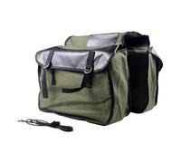 Obotsnoi Alforjas dobles para bicicletas, bolsa de almacenamiento de equipaje de lona para bicicleta, equipaje y equipaje, alforjas dobles para maletero