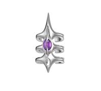 Obotsnoi Anillos abiertos de tres capas para un uso cómodo y apilamiento versátil, fabricados en anillos de capa de aleación, One Size, como se describe, como se describe