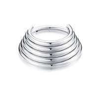 Obotsnoi Aros de nariz de moda para creadores de tendencias de moda con diseños de campanas de múltiples capas en materiales de aleación resistentes, diseños únicos de capas, 8mm, como se describe