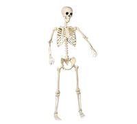 Obotsnoi Articulaciones ajustables para Halloween, esqueleto, decoración de esqueleto de tamaño real para fiestas espeluznantes, casa embrujadora, decoración de amenazas aterradoras, cuerpo completo