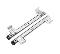 Obotsnoi Bandeja de teclado negra de 35 mm de grosor, soporta hasta 24 cm de extensión y posiciones cambiables, soporte permanente para bandeja de teclado