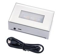 Obotsnoi Base de luz LED rectangular grabada en 3D para decoración del hogar con colores ajustables alimentada por USB y soporte de luz ABS, talla única, como se describe