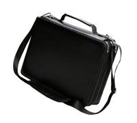 Obotsnoi Bolsa de transporte multifuncional de gran capacidad para marcadores artísticos de 168/224 ranuras con correa para el hombro, gran capacidad, Black, 168 holes