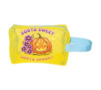 Obotsnoi Bolsas de malla de Halloween para niños, reutilizables, transpirables, para colección de caramelos, recuerdos de fiesta, accesorios portátiles para fiestas de Halloween, Amarillo, No carry