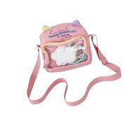 Obotsnoi Bolso cruzado ergonómico inspirado en anime contemporáneo con correa ajustable para uso diario en el campus, cosplay y escuela, a, One Size