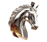 Obotsnoi Botella de cristal con forma de cabeza de caballo para whiskies, decantador de animales, recipiente de alcohol, accesorios humorísticos para beber, botella de licor de cristal