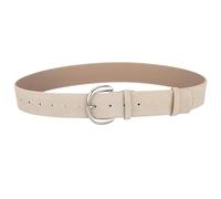 Obotsnoi Cinturón de cuero para mujer, estilo único, cintura elástica para uso casual y activo, elegante cinturón de fiesta, beige, Talla única