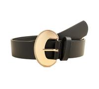 Obotsnoi Cinturón de moda para mujer, longitud ajustable, piel sintética, para uso casual y activo, vintage, para mujer, 19616 negro, Talla única