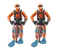 Obotsnoi Contenedor compacto con temática marina que promueve un hábitat seguro y agua para acuario de belleza