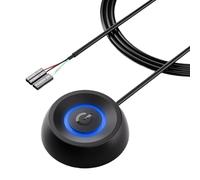 Obotsnoi Control de energía que ahorra espacio para ordenadores, construcción de ABS consistente y botón de encendido de computadora de acción simple