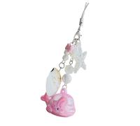 Obotsnoi Elegante colgante de corazón de ballena, versátil para uso como colgante de bolsa o soporte hecho de materiales de aleación seguros, para iniciar conversaciones de fiesta, C, Hanging rope