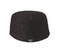 Obotsnoi Elegante sombrero de culto musulmán con patrón hueco suave Kufi para hombres con diseño tradicional y moderno para eventos culturales, gorra musulmana tradicional moderna, Negro, M