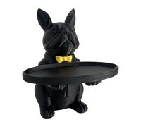 Obotsnoi Estatua de perro, mesa de entrada, soporte para platos de caramelos, cuenco de almacenamiento de animales, figuras de escultura para decoración del hogar, cuenco para mesa de entrada, soporte