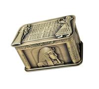 Obotsnoi Exquisita joyería Kirsite con diseño de esfinge de mitología egipcia para coleccionistas, contenedor de joyería hecho a mano