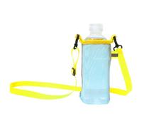 Obotsnoi Funda para botella de agua con correa para el hombro para niños y adultos, multiusos, para niños, vasos, bolsa, Juego de tazas azul y amarillo, Talla única