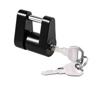 Obotsnoi Gancho de seguridad compacto de 1/4 para remolque, estructura de aleación de metal reforzada, color negro brillante contra la oxidación, gancho pequeño para remolque, acabado negro mate