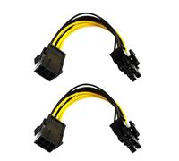 Obotsnoi GPU 8Pin Graphics Video Card 6 Pin Female To 8 macho Splitter Power Sleeved Cable 8 Connector Power Extension Cable
