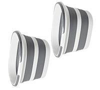 Obotsnoi Juego de 2 cubos de almacenamiento compactos de 16 litros de capacidad, ideal para actividades al aire libre y tareas domésticas