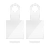 Obotsnoi Juego de 2 láminas de protectores de manivela transparentes para bicicletas, protectores de brazo