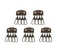 Obotsnoi Juego de 5 organizadores de llaveros, prácticos soportes de fila, organizadores de llaves, suministros de hardware para cartera, bolso