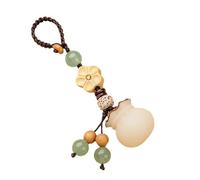 Obotsnoi Juego de llaveros personalizables para parejas, colgante Bodhi tejido a mano, adorno de coche, accesorio de cadena de teléfono, regalo de la suerte, llavero de arte popular tejido a mano