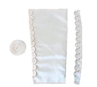 Obotsnoi Kit de corsé de satén de 4 metros con cordón ajustable para vestidos de novia y vestidos de noche, cierre de cremallera, champán, Talla única