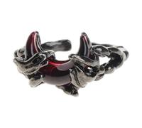 Obotsnoi Llamativos anillos de sol y lunas para parejas, joyería de moda, forma irregular, flexible, banda de dedo romántica, regalos románticos, anillos de sol y lunas, One Size, como se describe