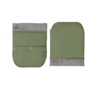 Obotsnoi Manoplas de mango para cochecito de bebé, resistentes al viento, impermeables, de poliéster con botones rápidos y forro polar suave, Estilo GN, Size reference picture