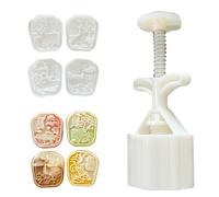 Obotsnoi Moldes de postre multifuncionales con forma creativa, herramienta de decoración de pasteles, juego de regalo para amantes de la repostería, prensado de postres