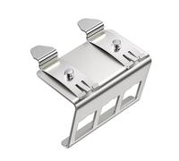 Obotsnoi Montaje compatible con DIN con diseño de construcción de metal resistente para gestión de cables de equipos, clip DIN para alimentación