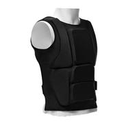 Obotsnoi Protector de pecho de entrenamiento de karate, con forro de espuma de poliéster, protección contra impactos, ajuste ajustable, correas ajustables, protectores de pecho de espuma para karate