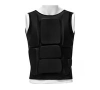 Obotsnoi Protector de pecho de entrenamiento de karate, con forro de espuma de poliéster, protección contra impactos, ajuste ajustable, correas ajustables, protectores de pecho de espuma para karate