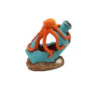 Obotsnoi Pulpos de botella a la deriva para acuarios, decoración de resina, decoración de cuevas para esconder de forma segura