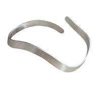 Obotsnoi Pulsera de metal modificable con patrón de fluctuación texturizada, plan sin límites, joyería para todos los días, pulsera de joyería simple