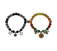 Obotsnoi Pulseras de corazón para parejas, cierre fácil de usar, garantiza un ajuste seguro para aniversarios, día de San Valentín y uso diario, joyería con símbolo de relación, One Size, como se