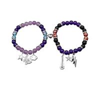 Obotsnoi Pulseras de corazón para parejas, cierre fácil de usar, garantiza un ajuste seguro para aniversarios, día de San Valentín y uso diario, joyería con símbolo de relación, One Size, como se
