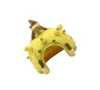 Obotsnoi Resinas amarillas para acuarios, refugio, escondite, resinas, decoración para peces bettas, cueva de descanso natural, hábitats de peces naturales, simulación de hábitats