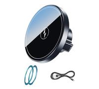 Obotsnoi Soporte universal para teléfono de 15 W de carga con enchufe de bola de 17 mm, soporte de teléfono para escritorio de coche, soporte de teléfono