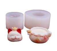 Obotsnoi Sugarcraft 3D Lucky for Theme Shape Cookie Gift Silicone Cake Cutter Chocolate Baking to Silicone Soap Molds for Soap Making