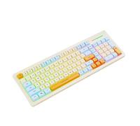 Obotsnoi Teclado para juegos con retroalimentación táctil, iluminación de color, construcción impermeable, compatibilidad universal, teclados para juegos