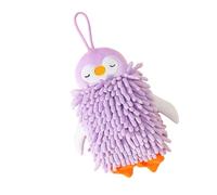 Obotsnoi Toalla de mano de microfibra con diseño de dibujos animados, suave, absorbente, para colgar en la cocina y el baño, gancho para colgar