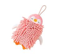 Obotsnoi Toalla de mano de microfibra con diseño de dibujos animados, suave, absorbente, para colgar en la cocina y el baño, gancho para colgar