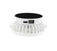 Obotsnoi Ventilador de escritorio pequeño multifuncional de 1000 mAh, circuladores de aire portátiles solares, operaciones silenciosas, adecuado para el hogar, camping, USB recargable
