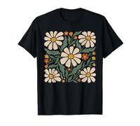 Obra de Arte botánica de Flores Silvestres con patrón Floral de margar Camiseta