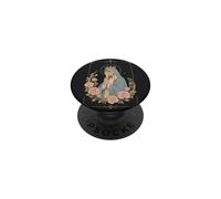 Obra de Arte católica Vintage de oración Floral de la Virgen María PopSockets PopGrip Adhesivo
